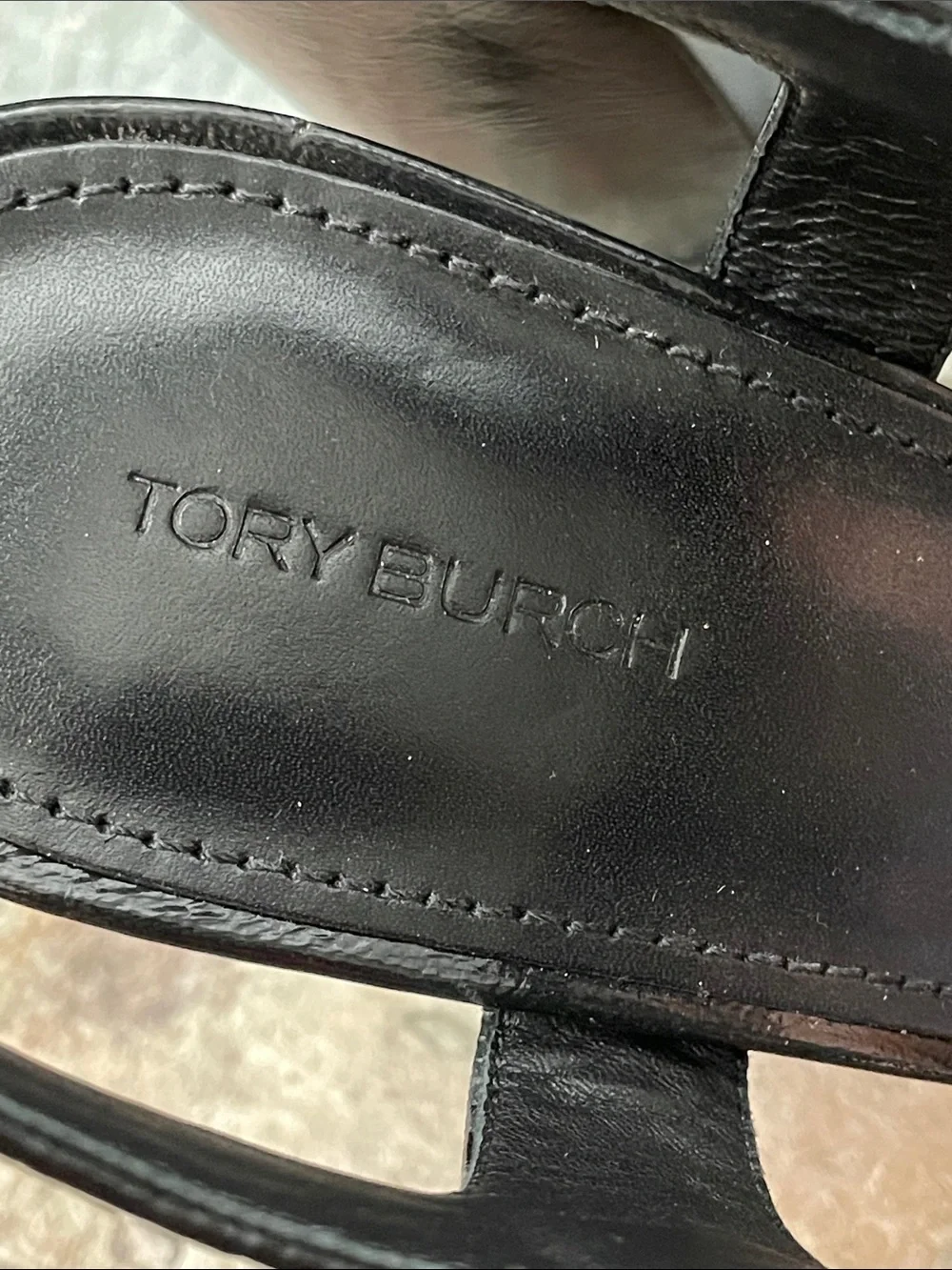 Tory Burch Martine Platform 115mm Croc Patent Leather Sz 10.5